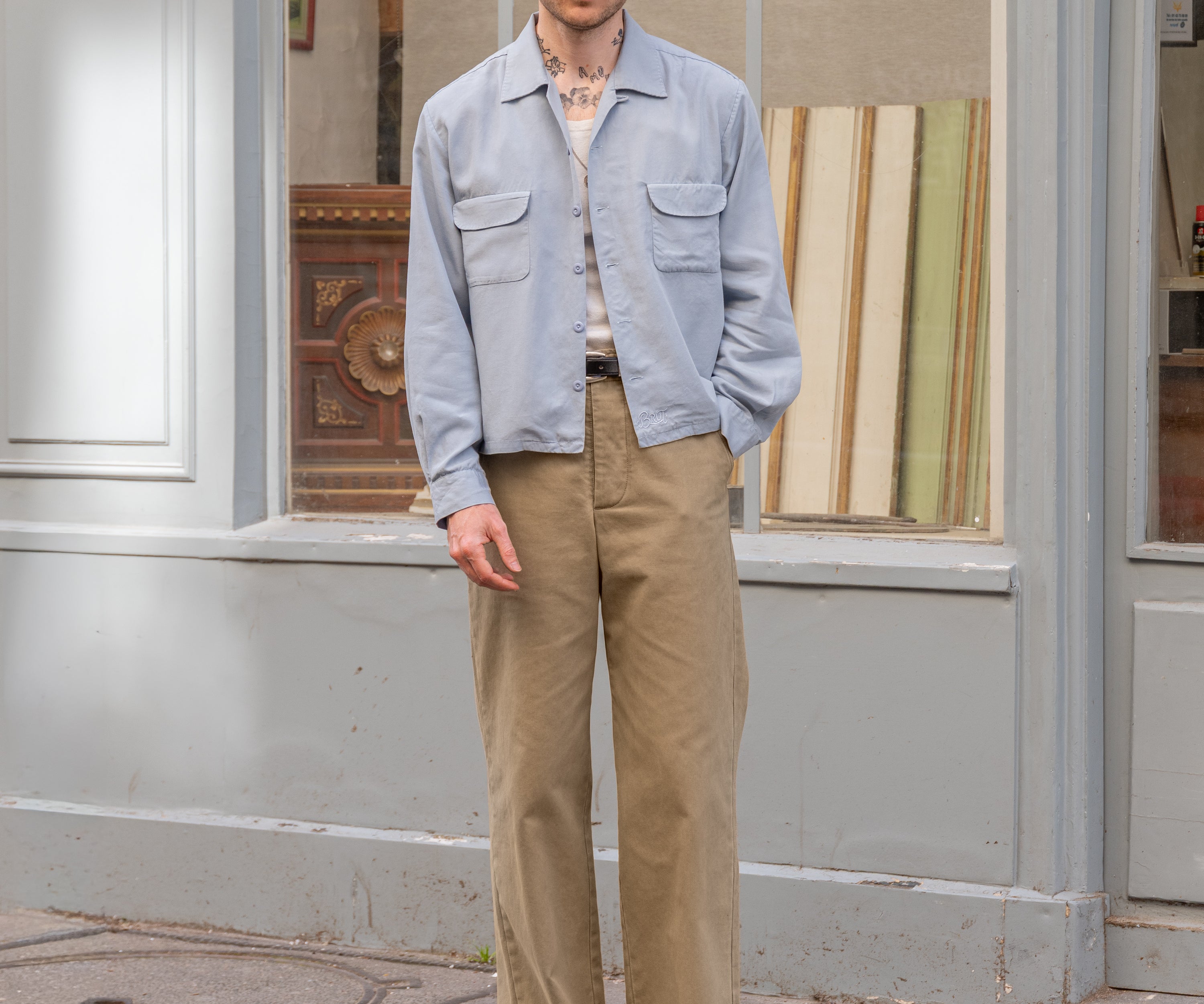 THE UNIFORM CHINO PANTS Pants US26 / BEIGE - BRUT Clothing US