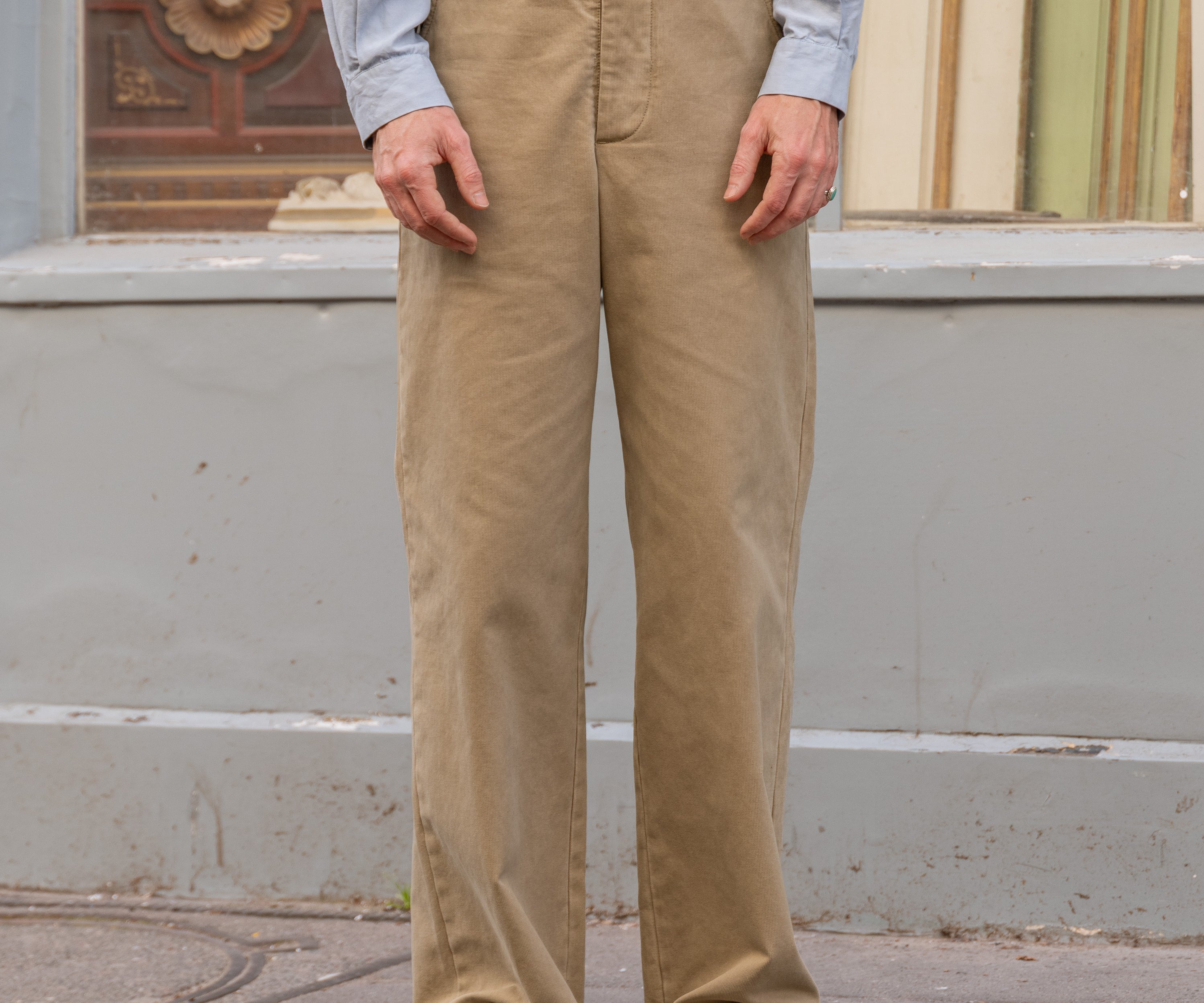 THE UNIFORM CHINO PANTS Pants US26 / BEIGE - BRUT Clothing US