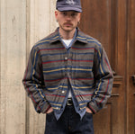 THE DOUBLE PLEATED CANTEEN JACKET Coats & Jackets SMALL / GREY - BRUT Clothing US