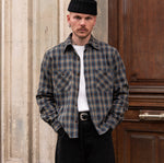 THE HIGH TRAIL SHIRT Shirts SMALL / BROWN / BLUE - BRUT Clothing US