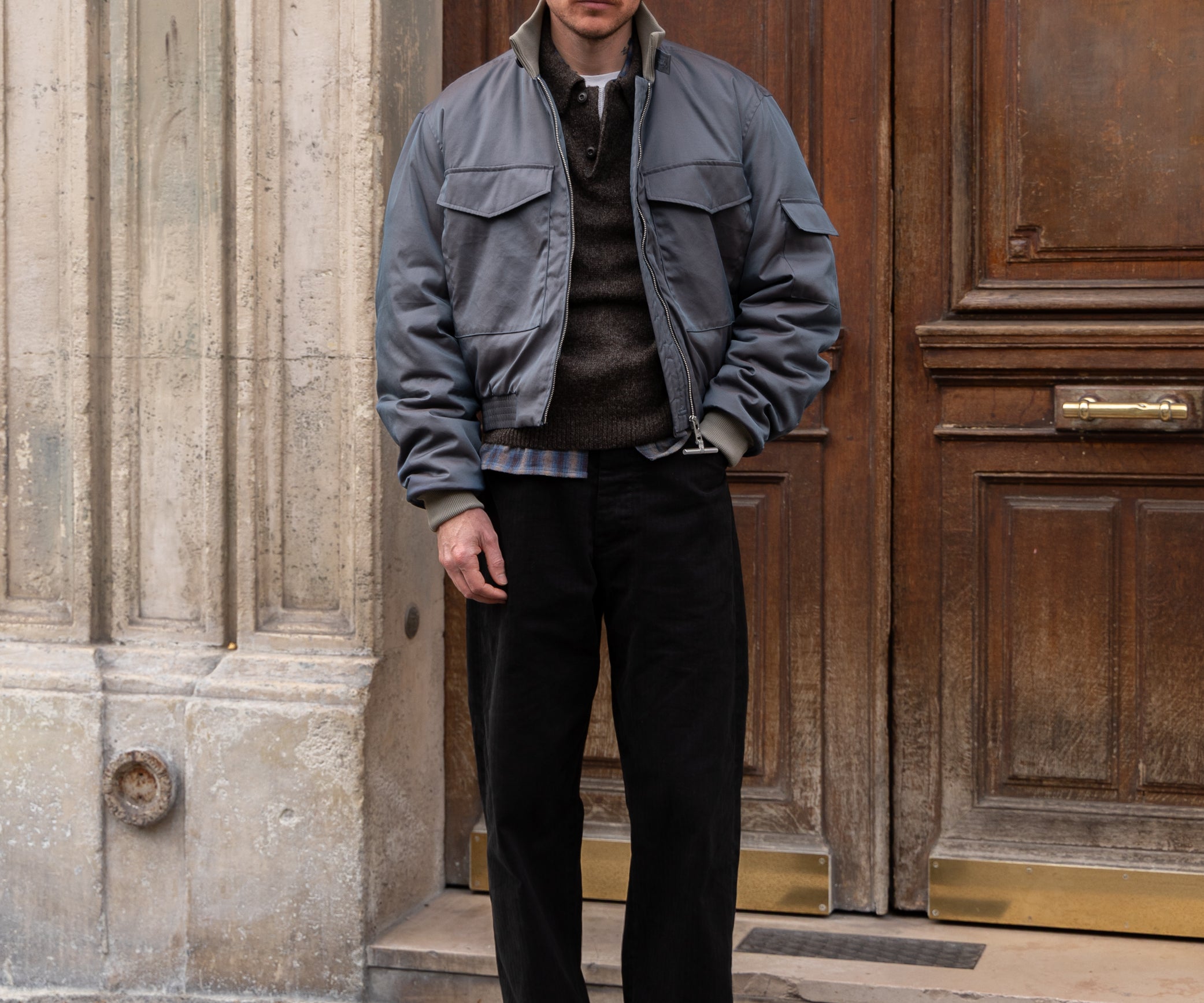 THE LUNAR JACKET Coats & Jackets X-SMALL / GREY - BRUT Clothing US
