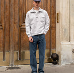THE ZIPPED POLO Sweatshirts X-SMALL / HEATHER GREY - BRUT Clothing US