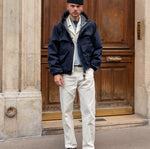 THE RAIN CROPPED JACKET Coats & Jackets X-SMALL / NAVY - BRUT Clothing US
