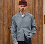 THE RETIREE POPLIN SHIRT Shirts X-SMALL / BLUE - BRUT Clothing US