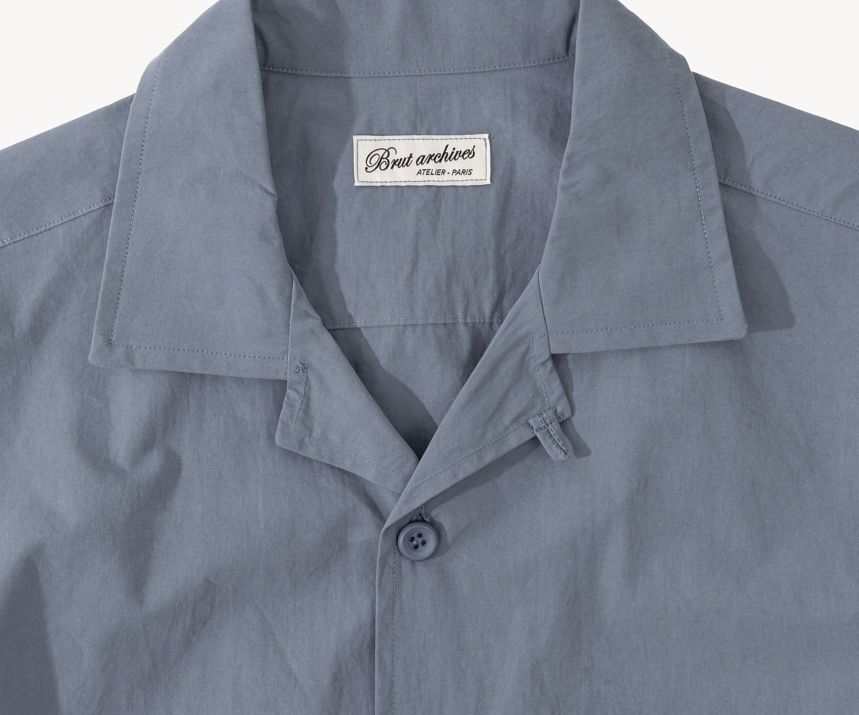 THE RETIREE POPLIN SHIRT Shirts X-SMALL / BLUE - BRUT Clothing US