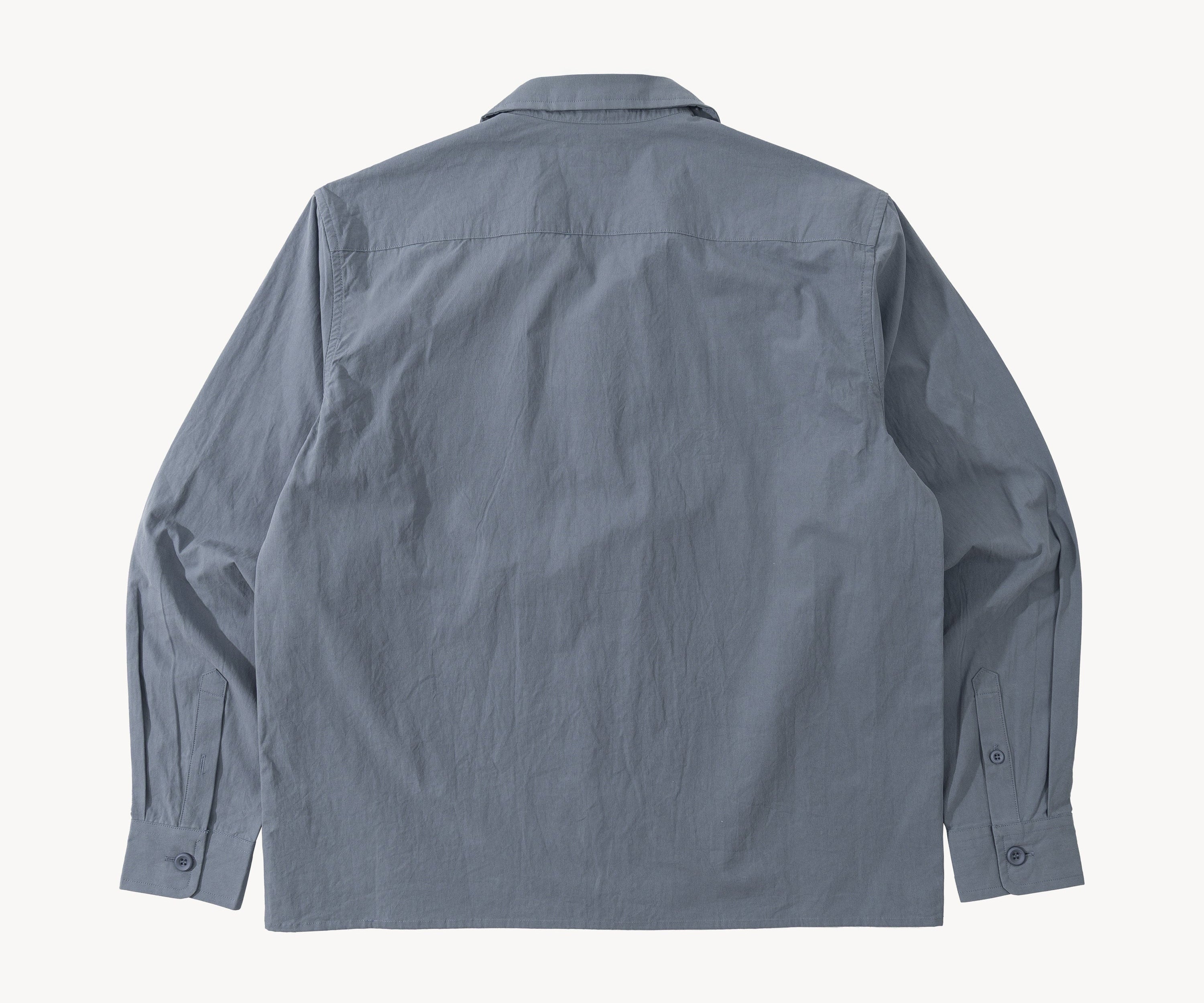 THE RETIREE POPLIN SHIRT Shirts X-SMALL / BLUE - BRUT Clothing US