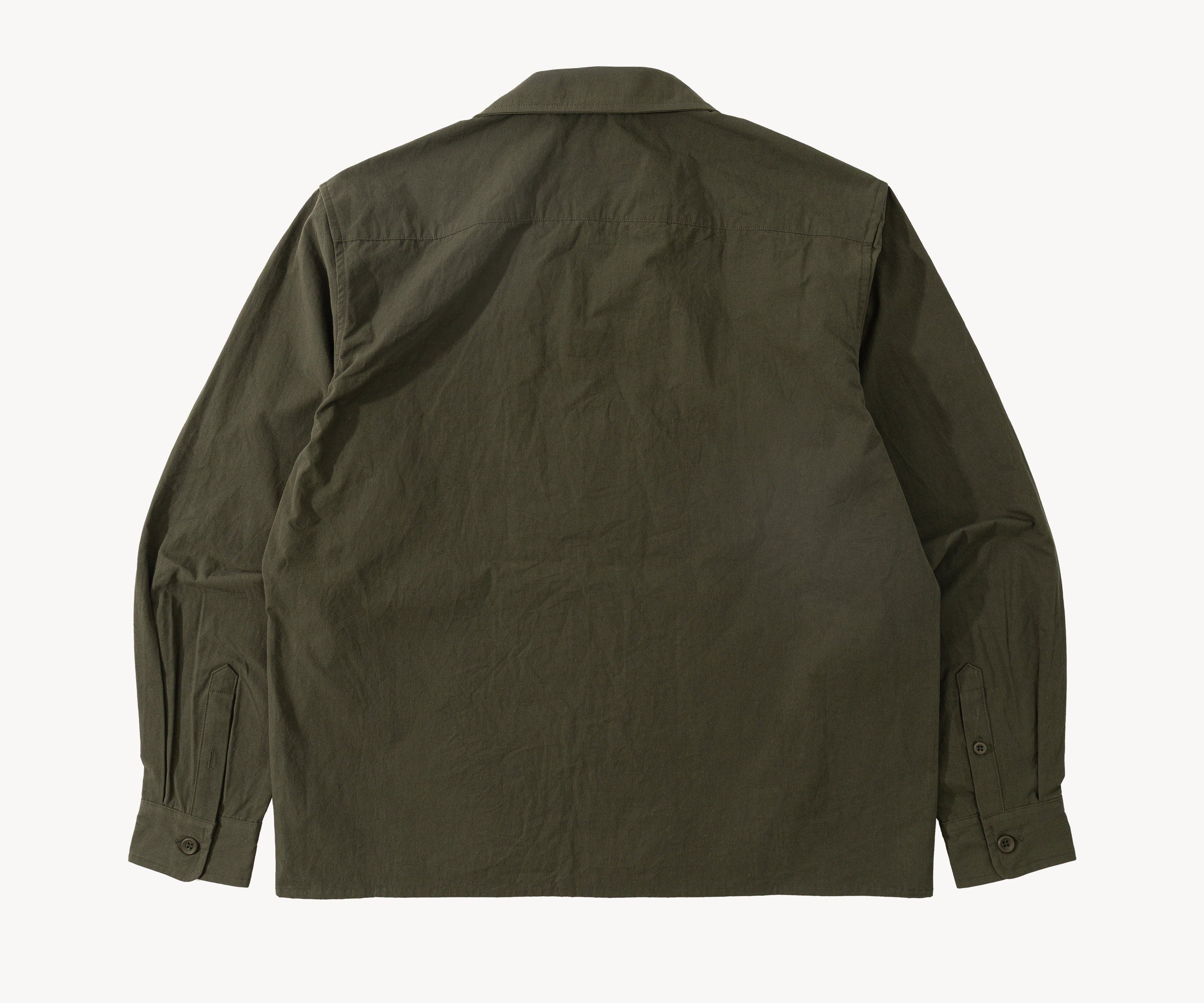 THE RETIREE POPLIN SHIRT Shirts X-SMALL / DARK OLIVE - BRUT Clothing US