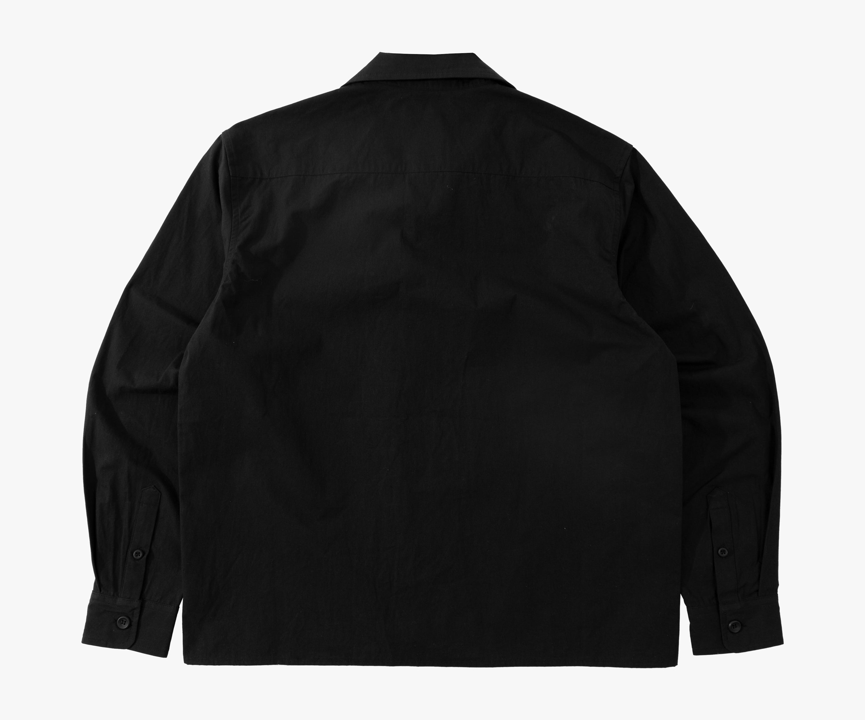 THE RETIREE POPLIN SHIRT Shirts X-SMALL / BLACK - BRUT Clothing US