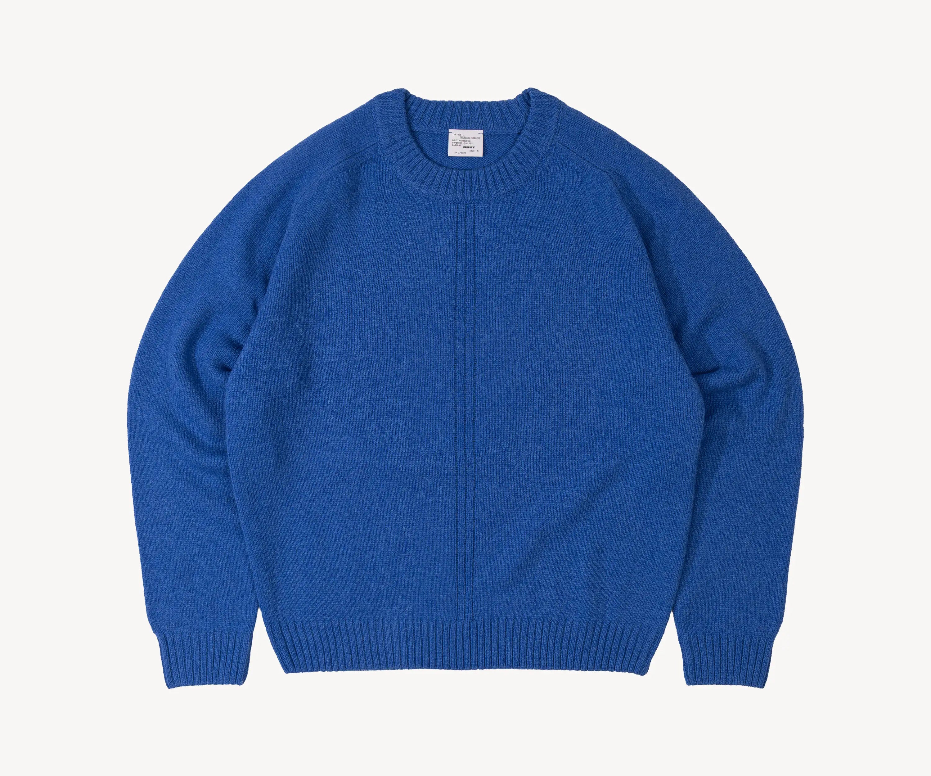 THE BEST SHETLAND SWEATER Knitwear X-SMALL / ROYAL BLUE - BRUT Clothing US