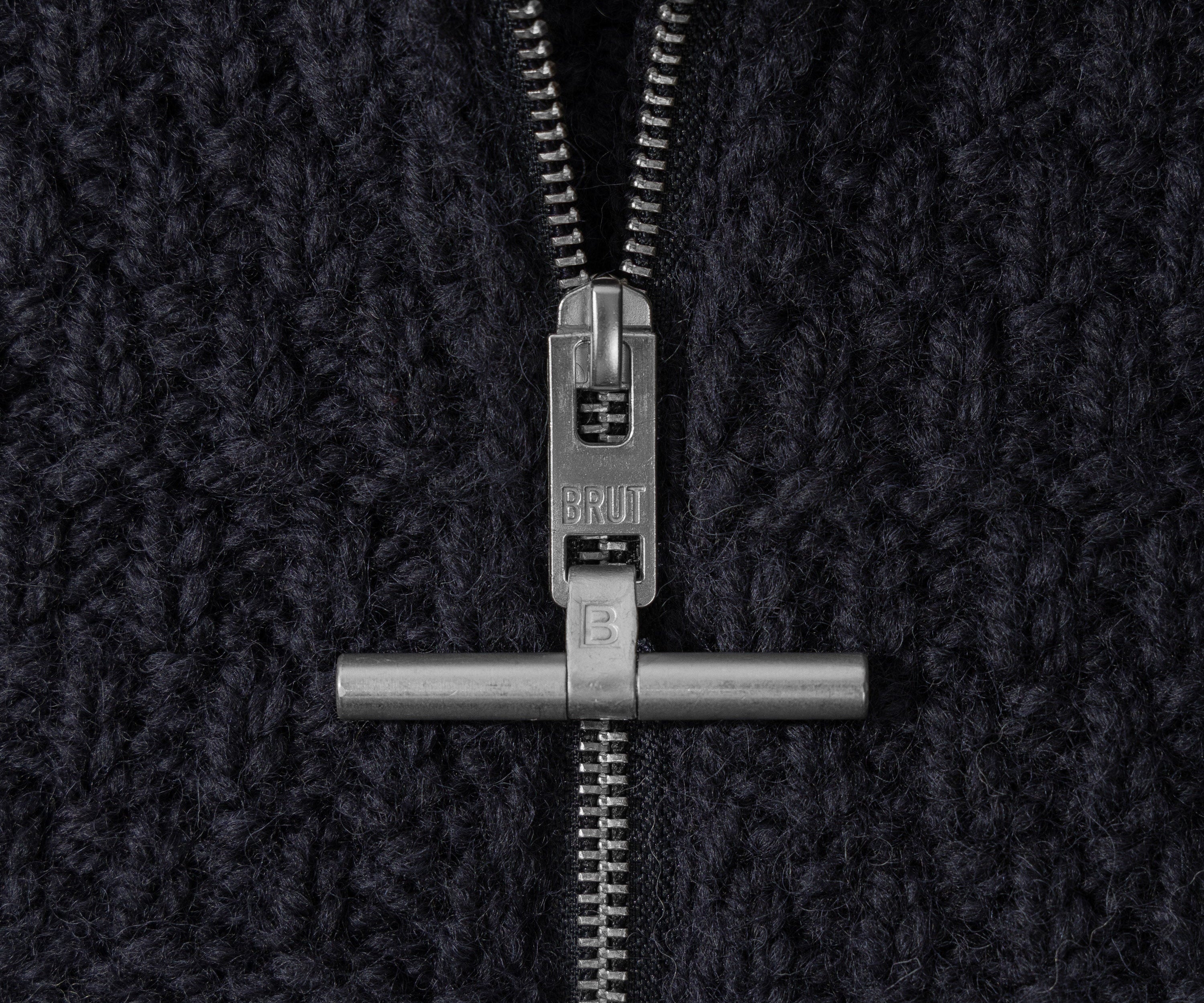 THE WHEAT TRUCKER SWEATER Knitwear SMALL / NAVY - BRUT Clothing US