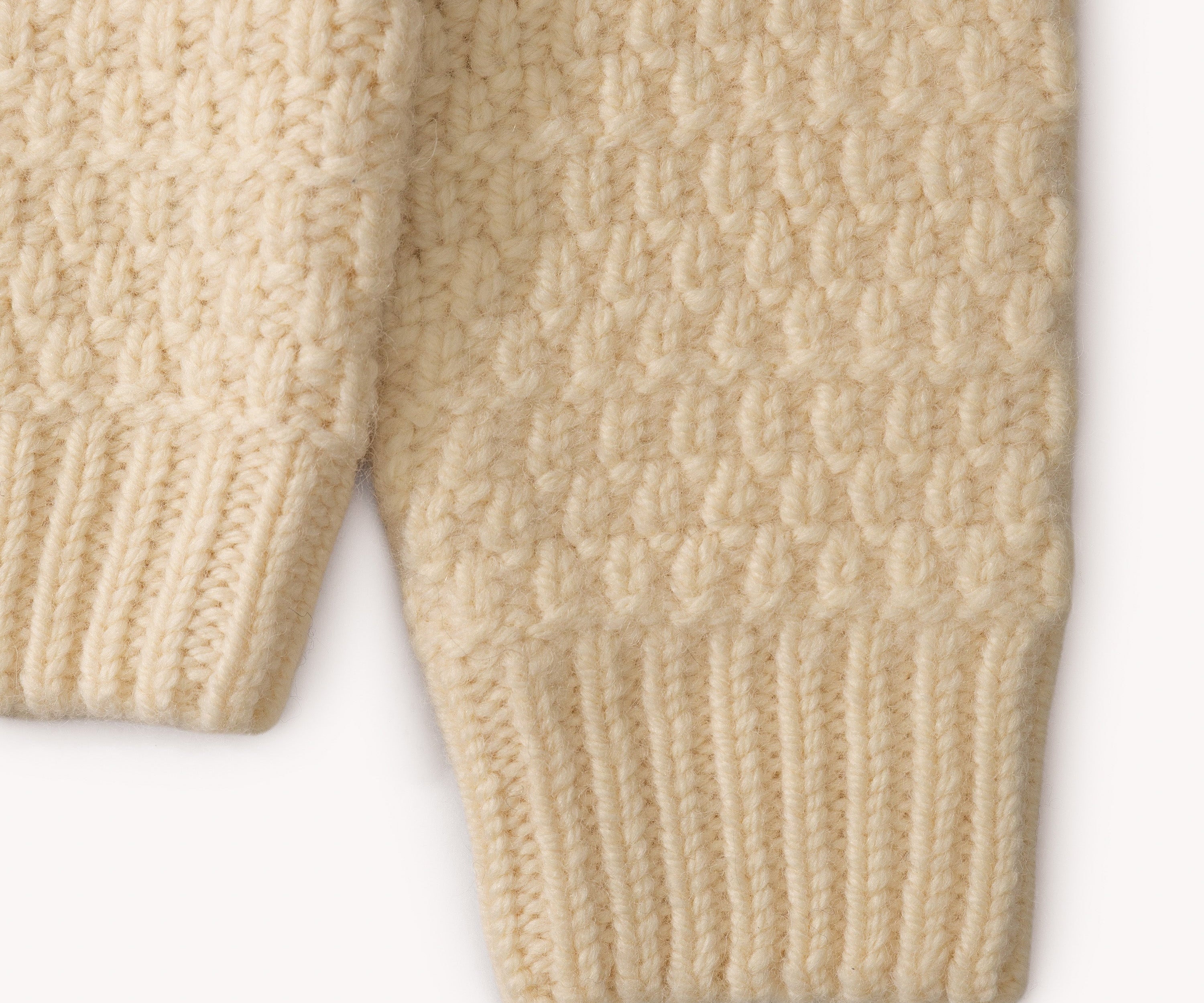 THE WHEAT TRUCKER SWEATER Knitwear SMALL / CREAM - BRUT Clothing US