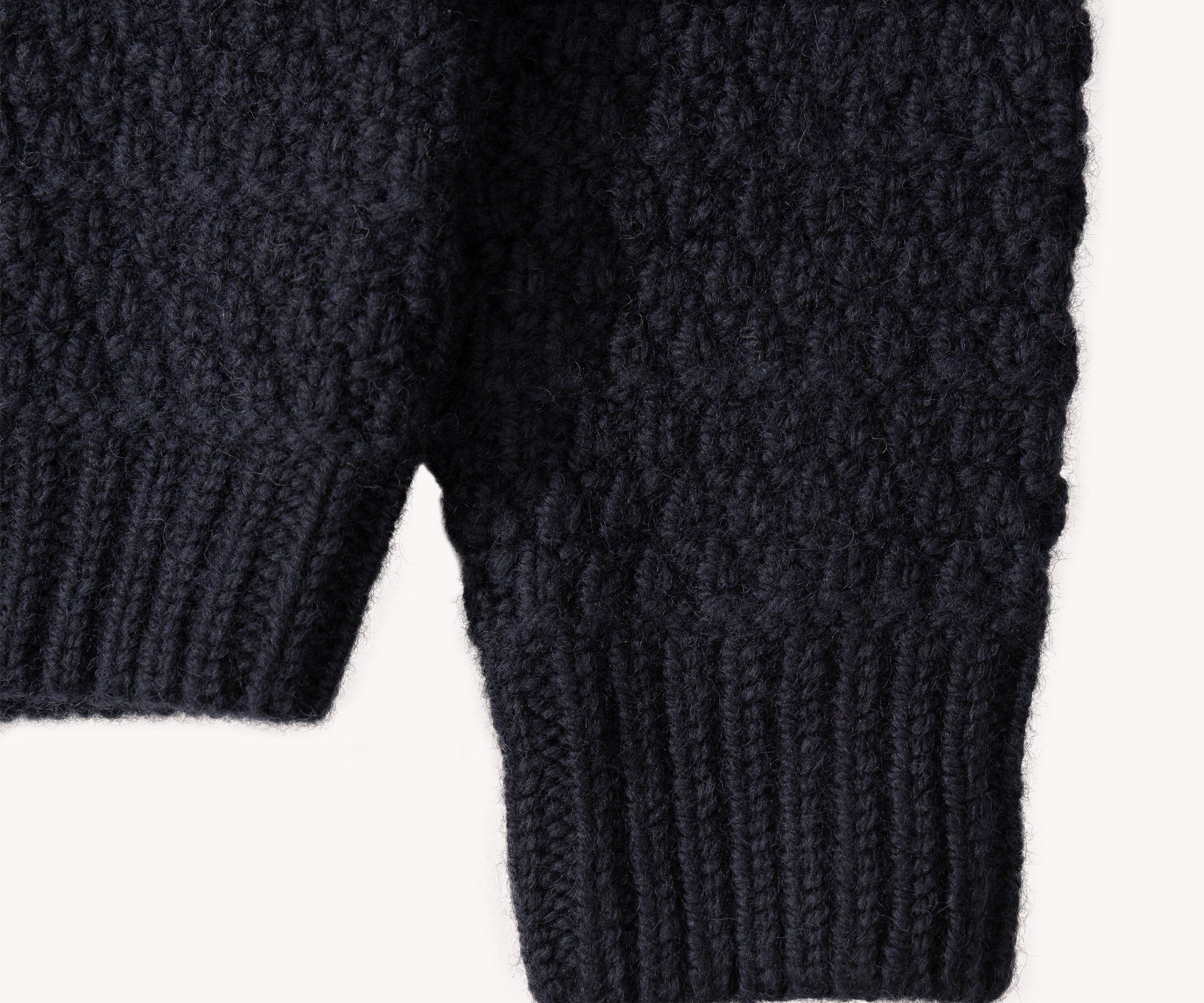 THE WHEAT TRUCKER SWEATER Knitwear SMALL / NAVY - BRUT Clothing US