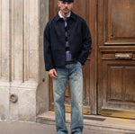 THE WOOL PAINTER JACKET Coats & Jackets SMALL / NAVY - BRUT Clothing US