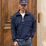 THE ZIPPED POLO Sweatshirts X-SMALL / NAVY - BRUT Clothing US