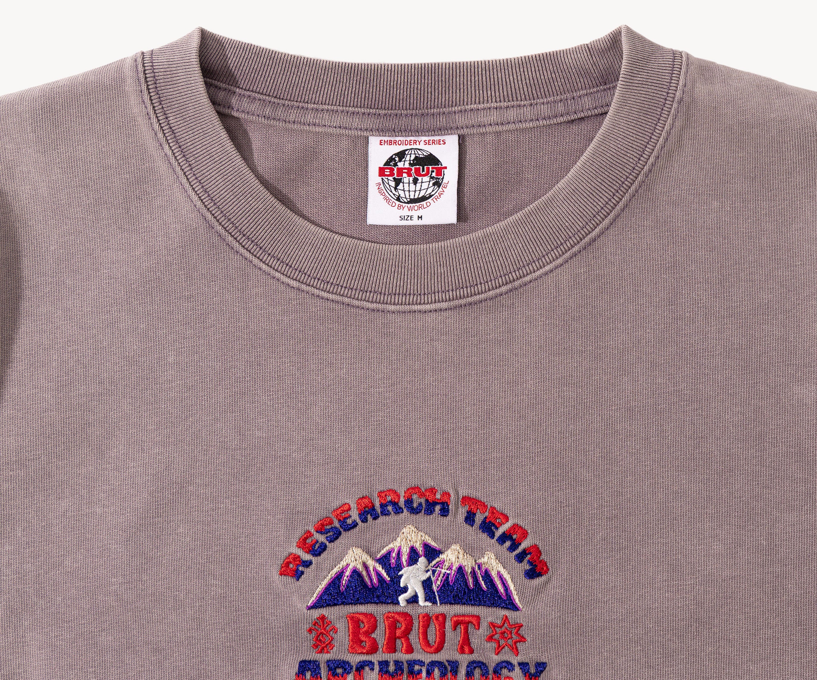 THE ARCHEO MOUNTAIN TEE T-Shirts X-SMALL / FADED PURPLE - BRUT Clothing US