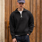 THE TRUCKER SWEATER Knitwear SMALL / CHARCOAL - BRUT Clothing US