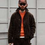 THE CORDUROY TOOLS JACKET Coats & Jackets X-SMALL / BROWN - BRUT Clothing US