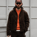 THE CORDUROY TOOLS JACKET Coats & Jackets X-SMALL / BROWN - BRUT Clothing US
