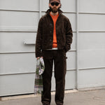 THE CORDUROY TOOLS JACKET Coats & Jackets X-SMALL / BROWN - BRUT Clothing US