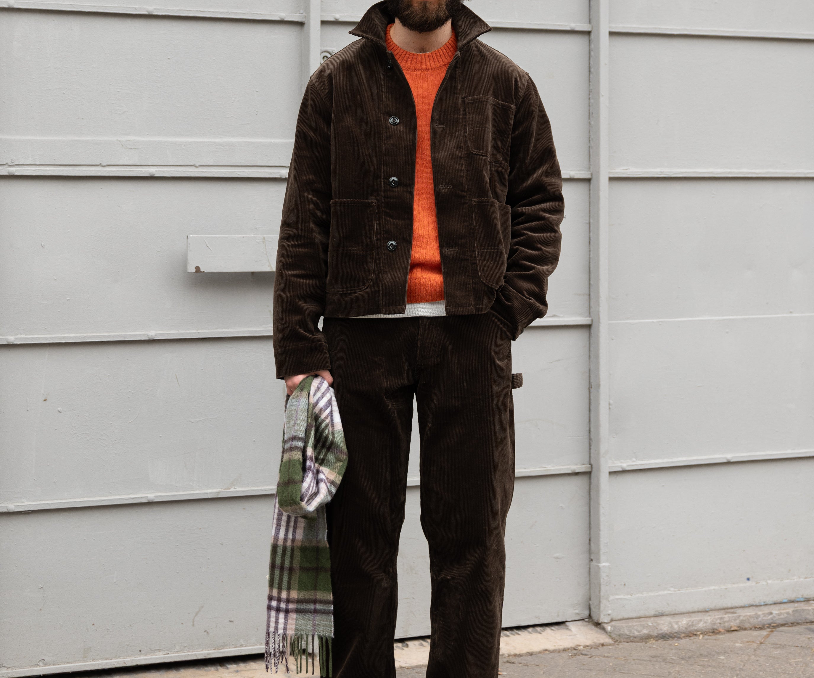 THE CORDUROY TOOLS JACKET Coats & Jackets X-SMALL / BROWN - BRUT Clothing US