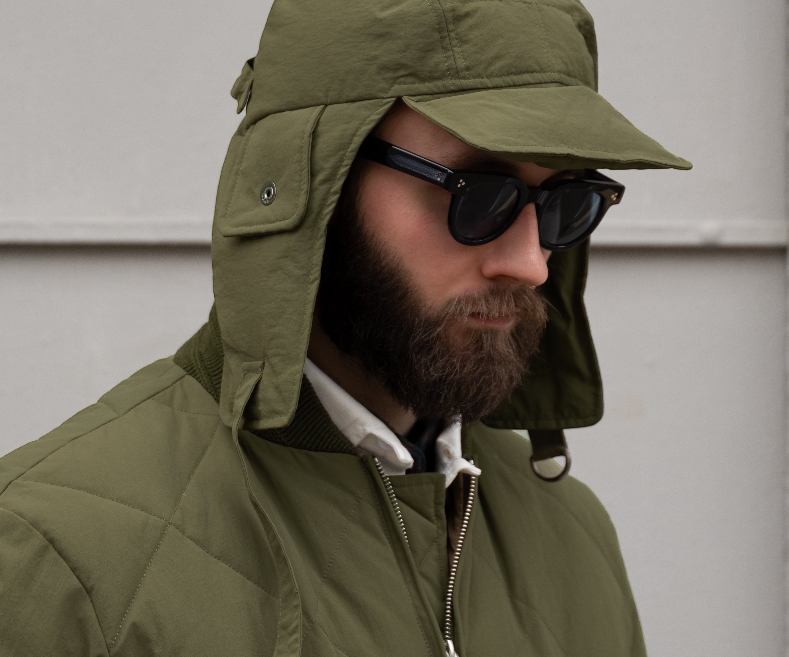THE DOWN SHERPA HAT Hats and Caps GREEN - BRUT Clothing US