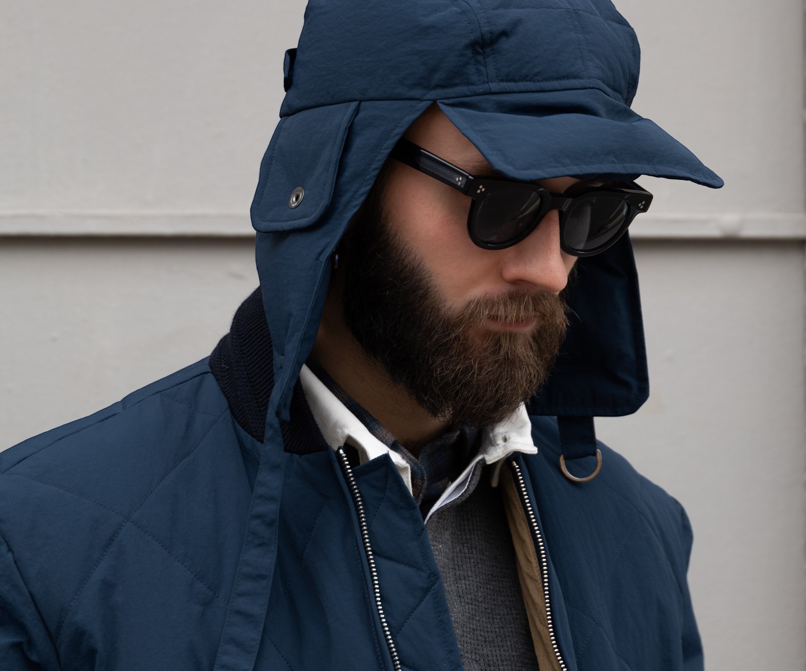 THE DOWN SHERPA HAT BLUE - BRUT Clothing US