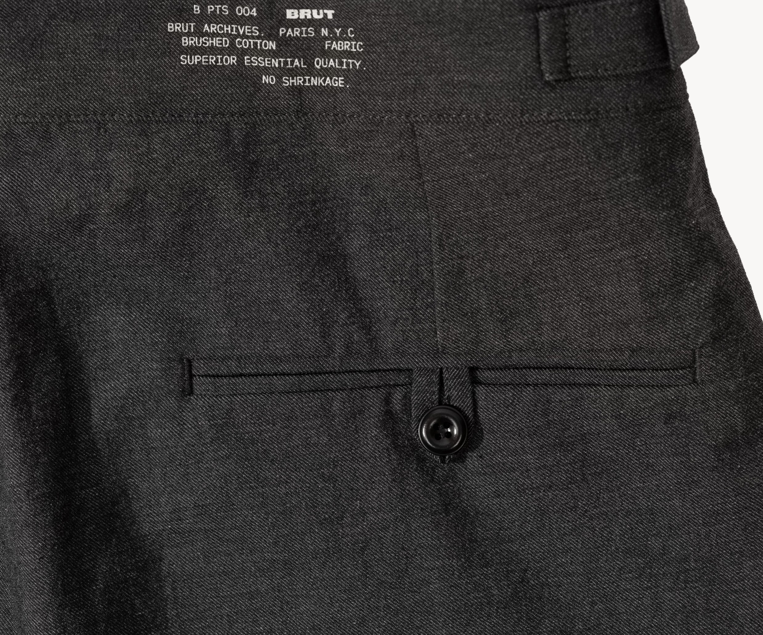 THE ONE PLEAT PANTS Pants US26 / FR36 / GREY - BRUT Clothing US