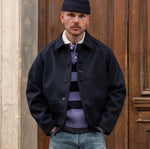 THE WOOL PAINTER JACKET Coats & Jackets SMALL / NAVY - BRUT Clothing US