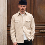 THE WESTERN DENIM SHIRT Shirts X-SMALL / ECRU - BRUT Clothing US
