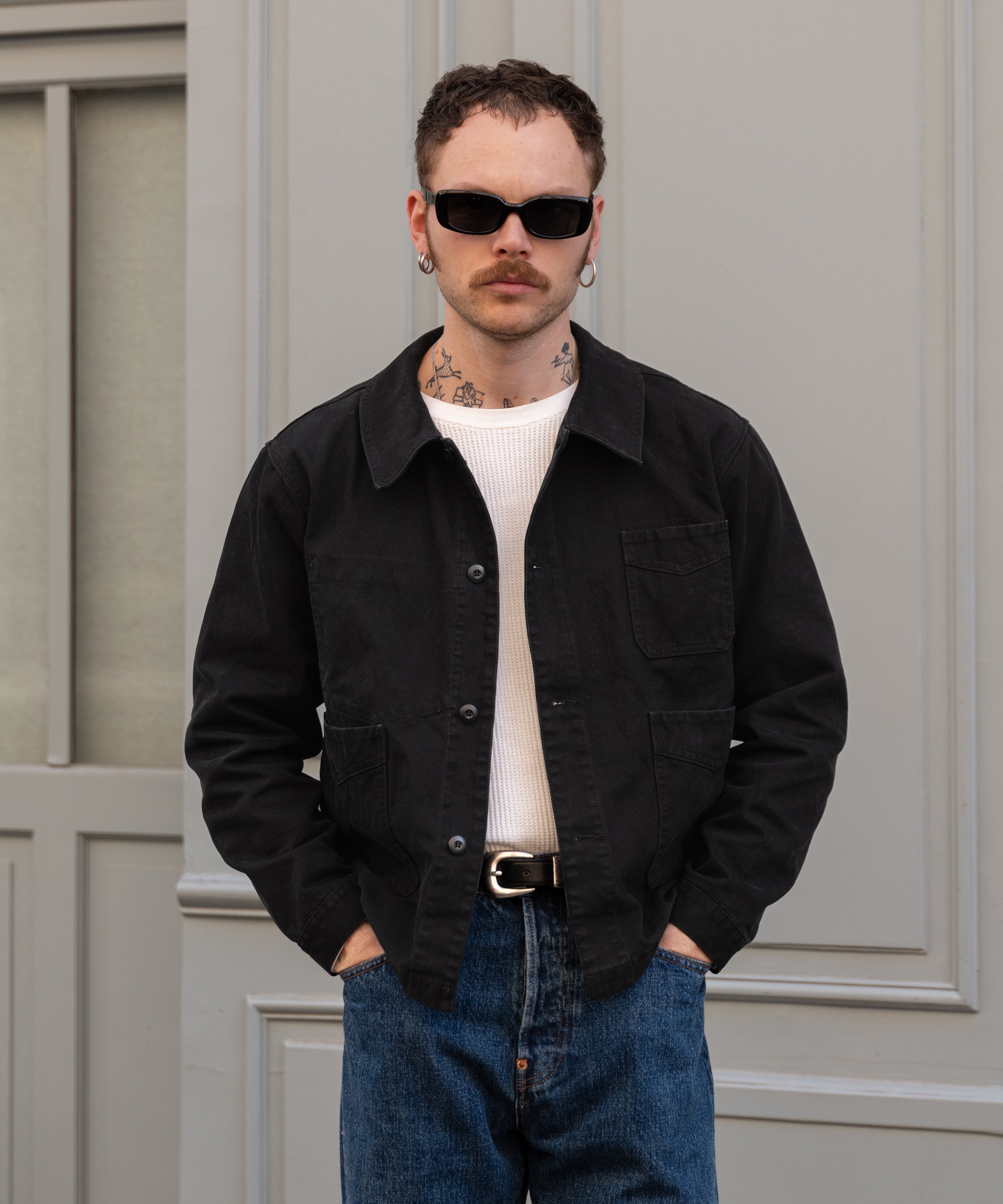 THE CROPPED WORK JACKET - BLACK | BRUT CLOTHING – BRUT Clothing US