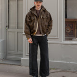 REWORK® WINDPROOF JACKET Coats & Jackets S / OVERDYED BROWN - BRUT Clothing US