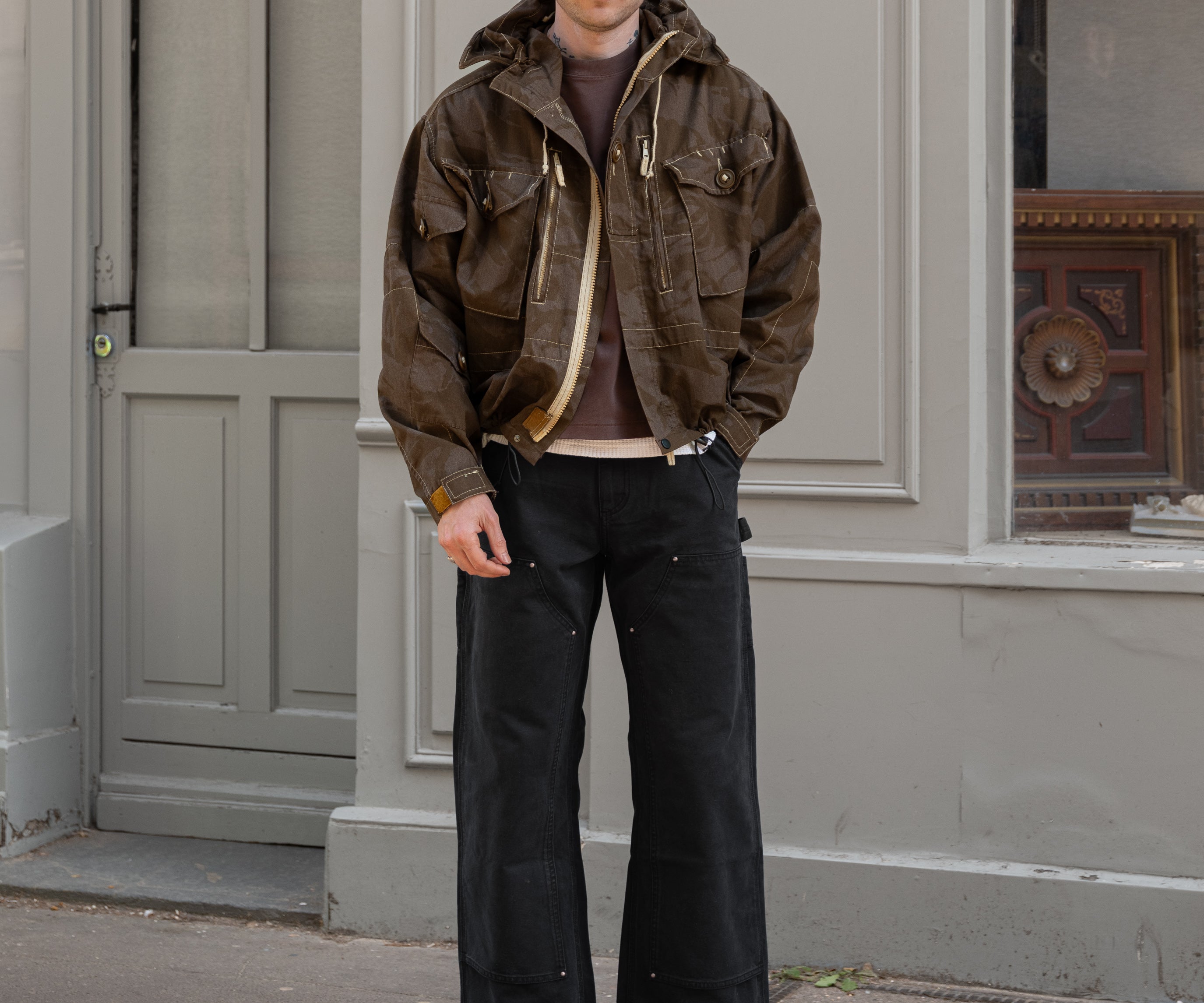 REWORK® WINDPROOF JACKET Coats & Jackets S / OVERDYED BROWN - BRUT Clothing US