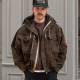 REWORK® WINDPROOF JACKET Coats & Jackets S / OVERDYED BROWN - BRUT Clothing US