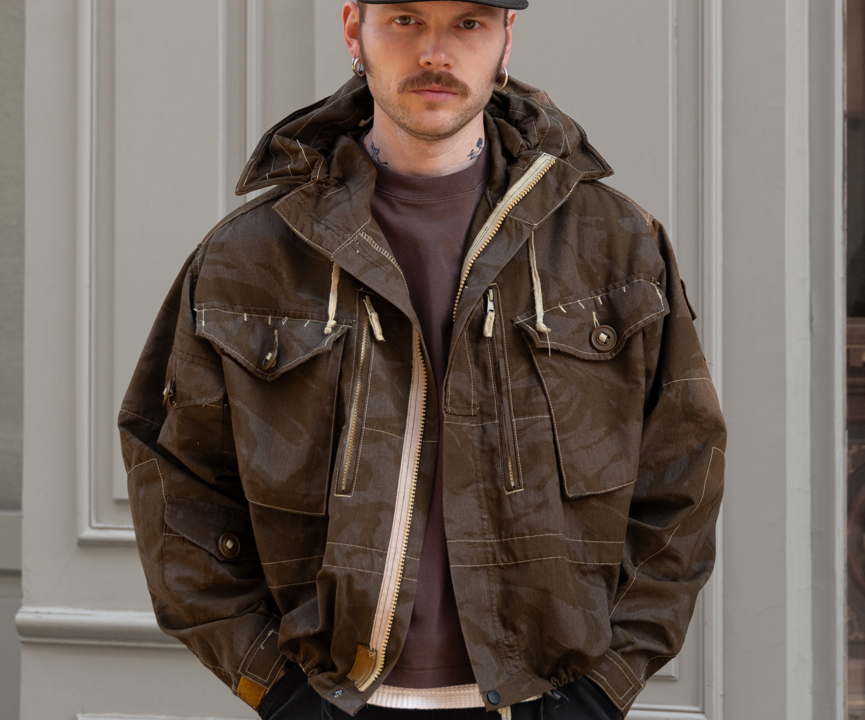 REWORK® WINDPROOF JACKET Coats & Jackets S / OVERDYED BROWN - BRUT Clothing US