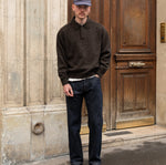 THE SHETLAND POLO Knitwear X-SMALL / BROWN - BRUT Clothing US