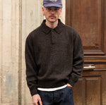 THE SHETLAND POLO Knitwear X-SMALL / BROWN - BRUT Clothing US