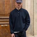 THE THREE BUTTONS POLO Knitwear X-SMALL / NAVY - BRUT Clothing US