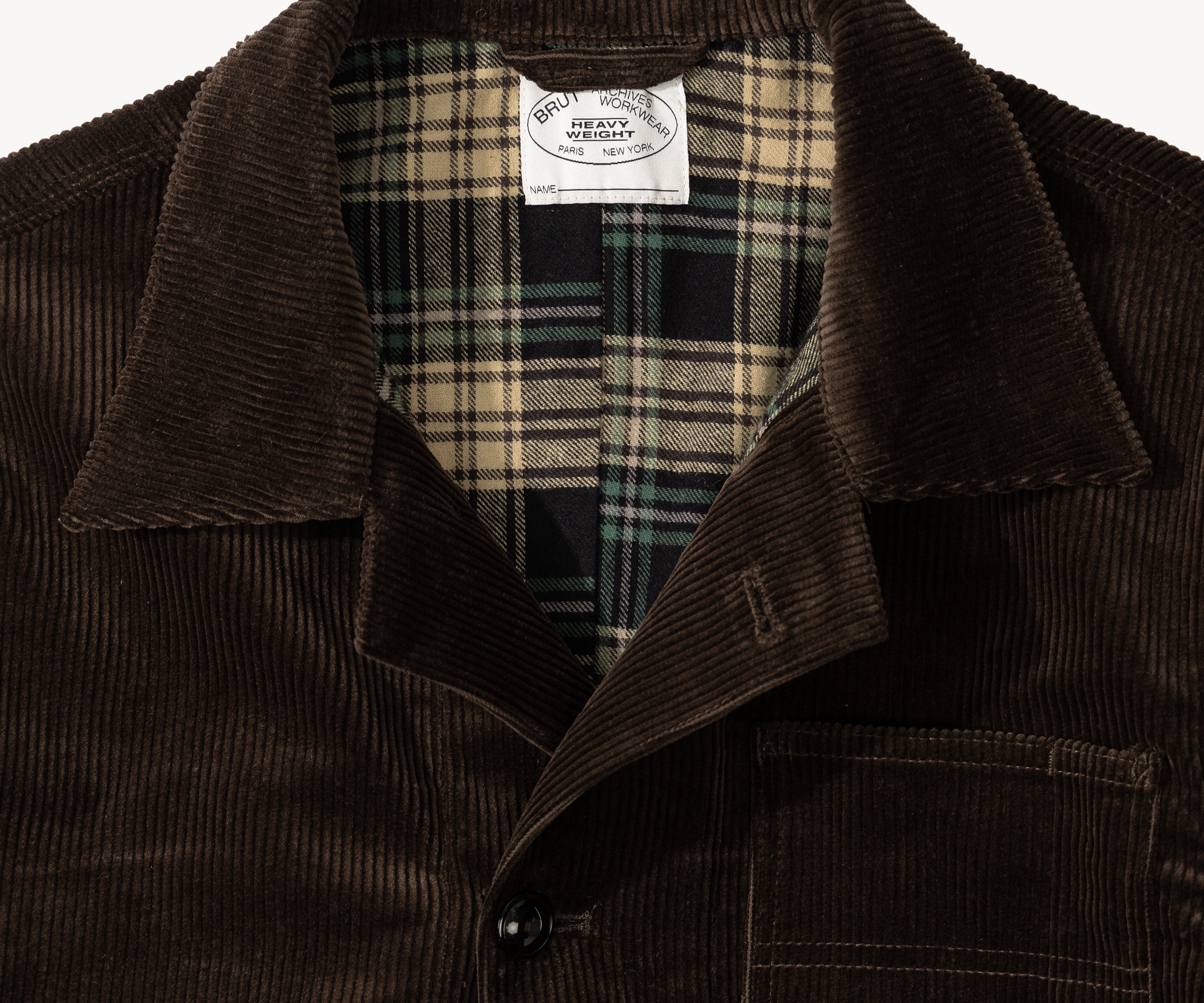 THE CORDUROY TOOLS JACKET Coats & Jackets X-SMALL / BROWN - BRUT Clothing US