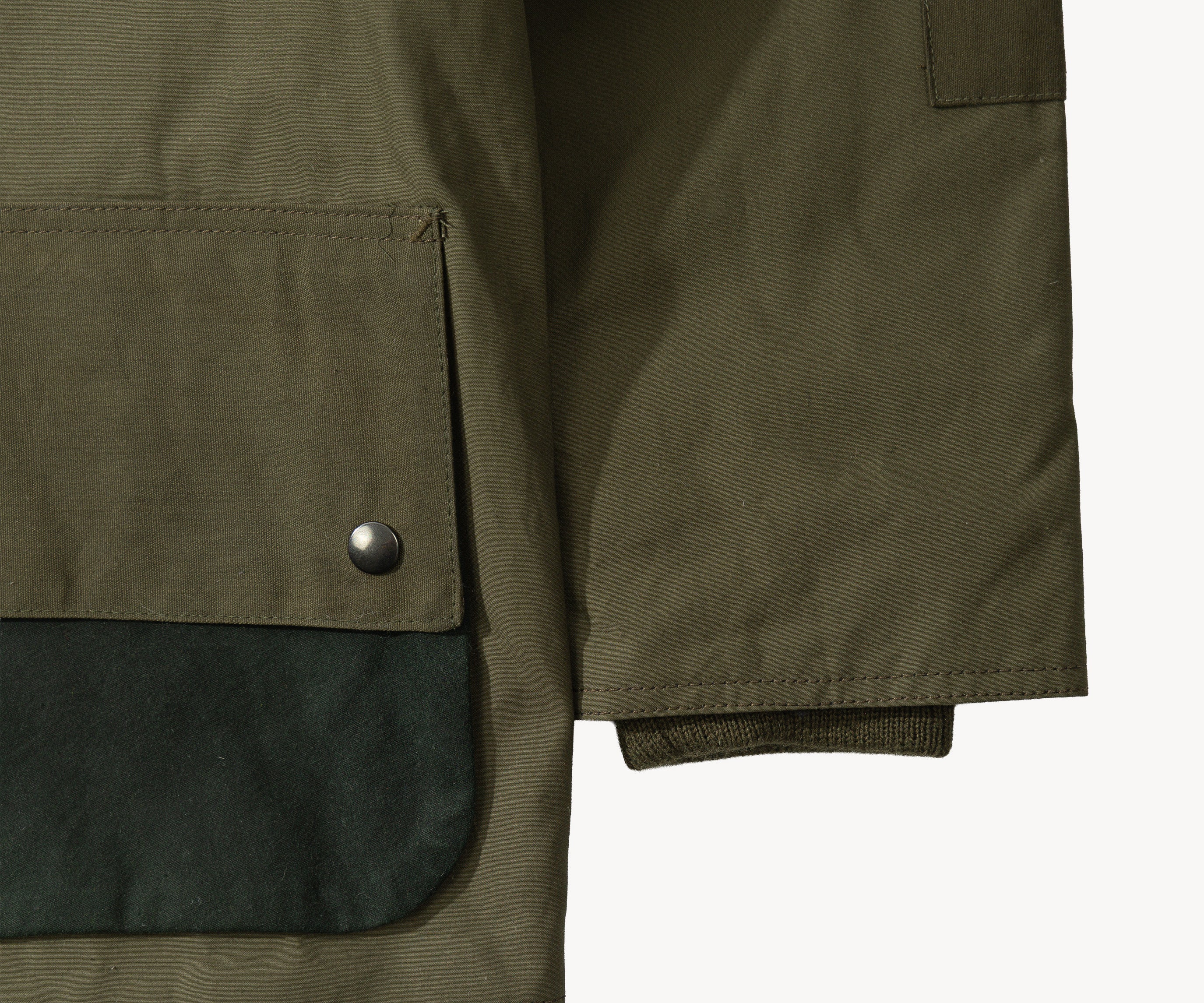 REWORK® POP-OVER WAX JACKET - N° 021 Accessories GREEN / LARGE - BRUT Clothing US