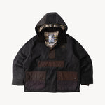 REWORK® POP-OVER WAX JACKET - N° 025 Accessories BROWN / LARGE - BRUT Clothing US
