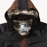 REWORK® POP-OVER WAX JACKET - N° 013 Coats & Jackets BROWN / MEDIUM - BRUT Clothing US