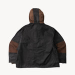 REWORK® POP-OVER WAX JACKET - N° 013 Coats & Jackets BROWN / MEDIUM - BRUT Clothing US