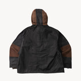 REWORK® POP-OVER WAX JACKET - N° 013 Coats & Jackets BROWN / MEDIUM - BRUT Clothing US
