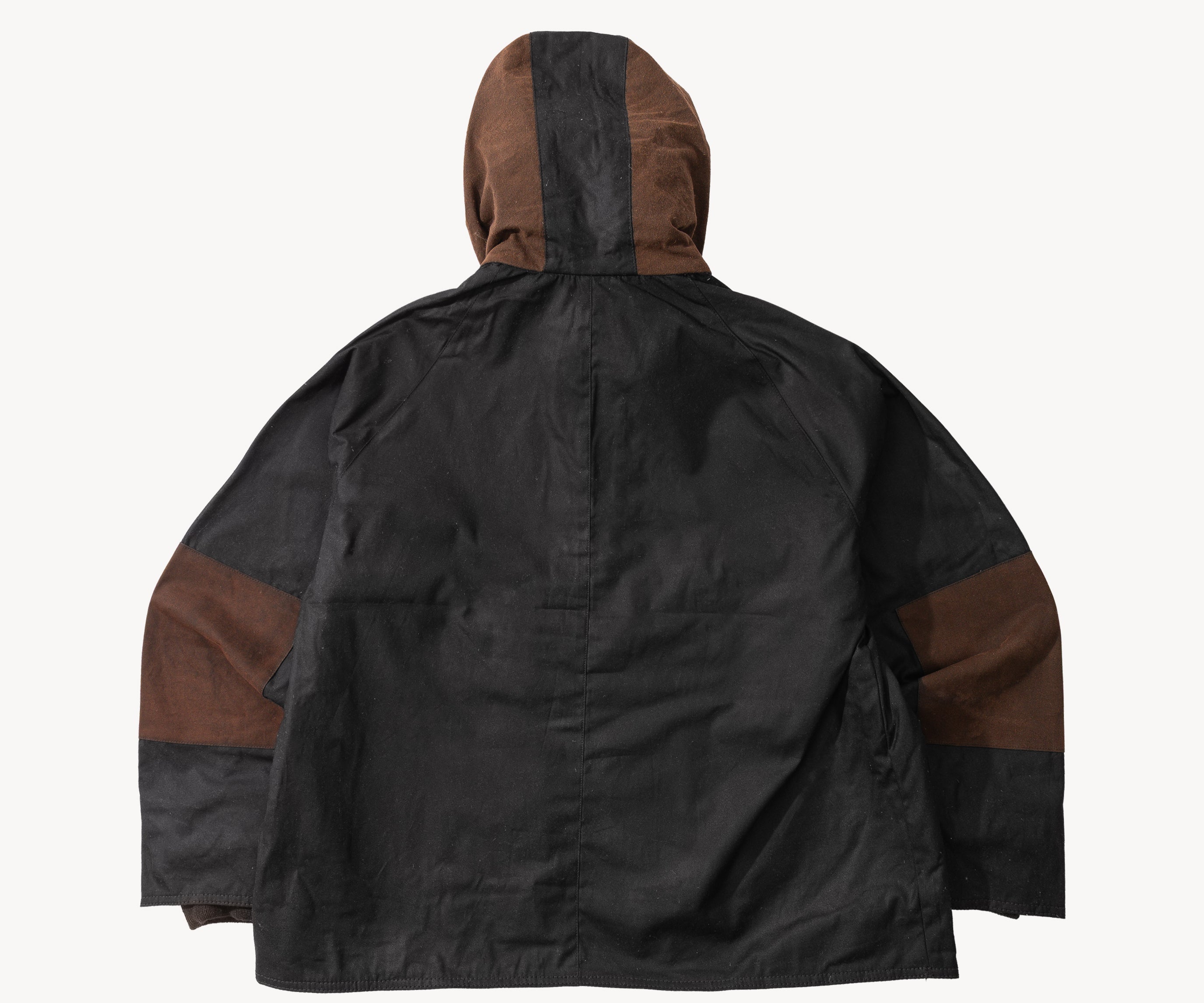 REWORK® POP-OVER WAX JACKET - N° 013 Coats & Jackets BROWN / MEDIUM - BRUT Clothing US