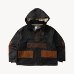 REWORK® POP-OVER WAX JACKET - N° 012 Coats & Jackets BROWN / MEDIUM - BRUT Clothing US