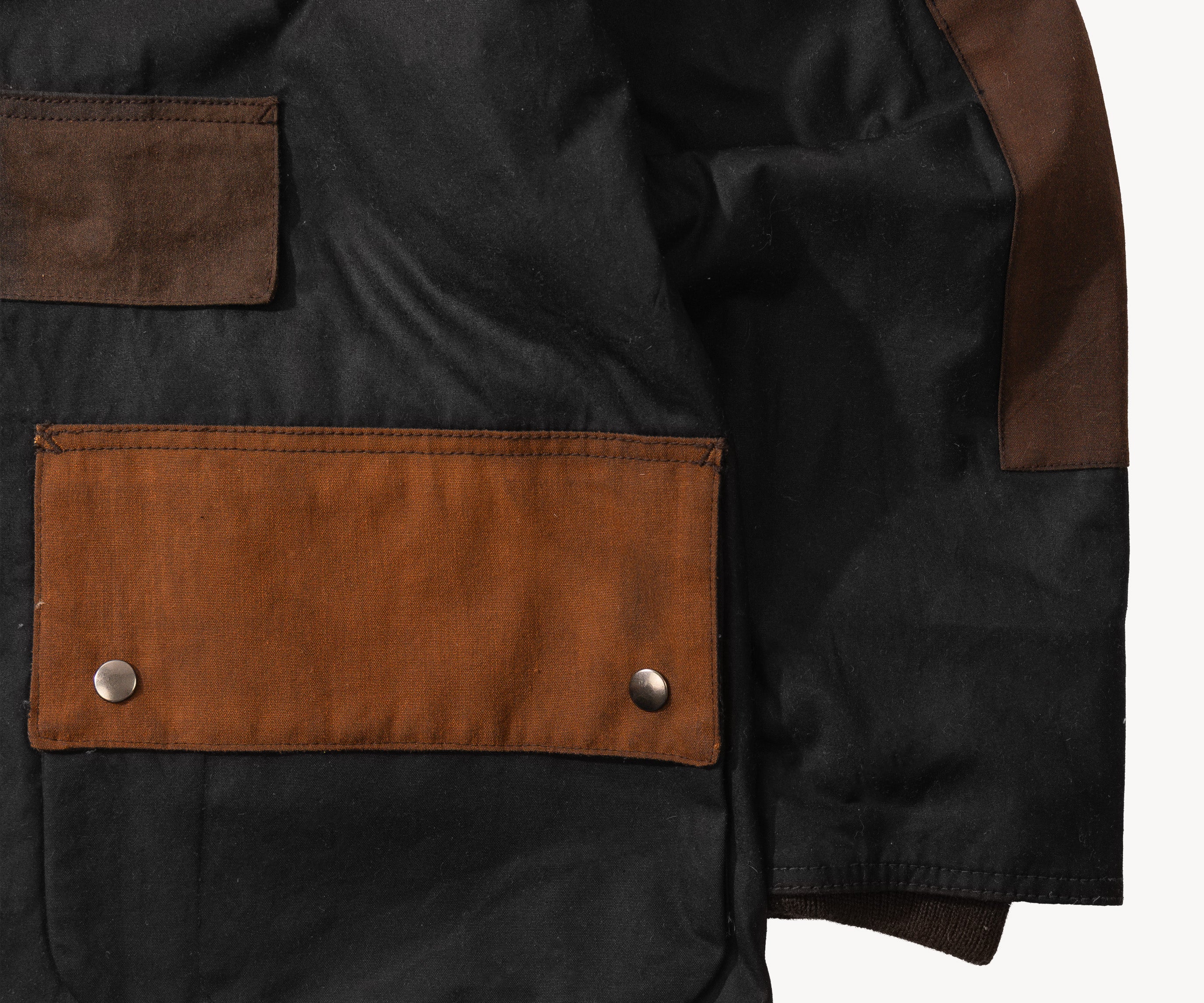 REWORK® POP-OVER WAX JACKET - N° 012 Coats & Jackets BROWN / MEDIUM - BRUT Clothing US