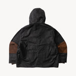 REWORK® POP-OVER WAX JACKET - N° 012 Coats & Jackets BROWN / MEDIUM - BRUT Clothing US