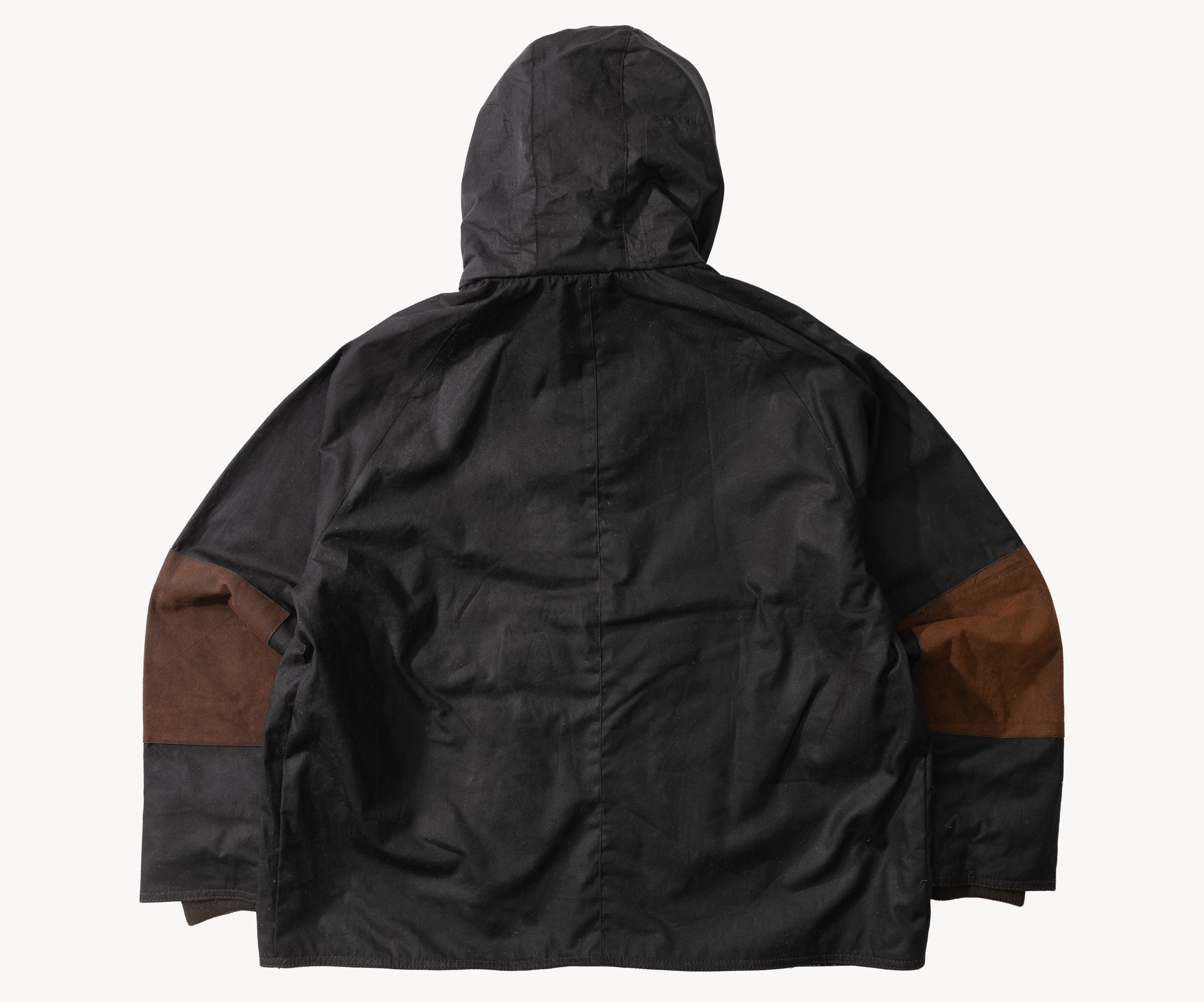 REWORK® POP-OVER WAX JACKET - N° 012 Coats & Jackets BROWN / MEDIUM - BRUT Clothing US