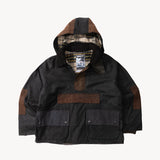 REWORK® POP-OVER WAX JACKET - N° 013 Coats & Jackets BROWN / MEDIUM - BRUT Clothing US