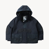 REWORK® POP-OVER WAX JACKET - N° 015 Coats & Jackets BLUE / MEDIUM - BRUT Clothing US